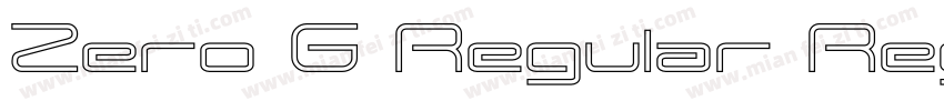 Zero G Regular Regu字体转换